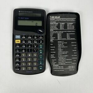 Texas Instruments TI-36X Solar Scientific Calculator Black/Gray Works - TESTED